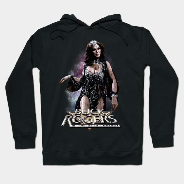 Vintage Worn Crack - buck rogers princess ardala the Draconian Empire Hoodie by cezzaneartist